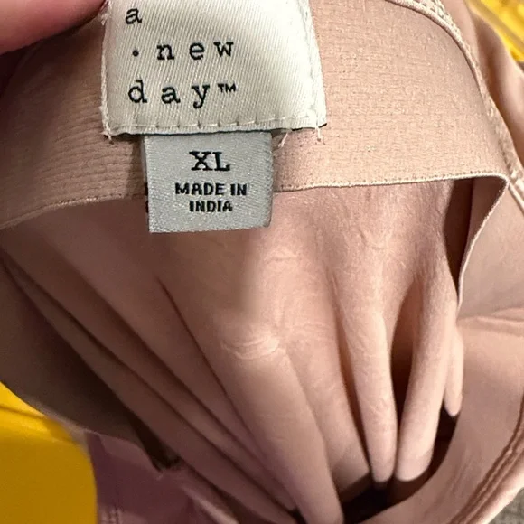 a new day Rose Gold Satin Skirt with Lace Trim - Picture 6 of 7